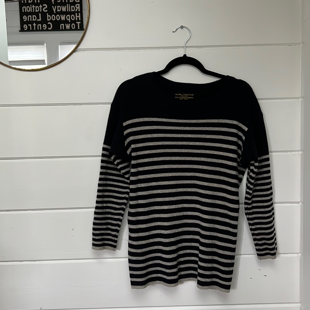 All Saints Striped wool sweater